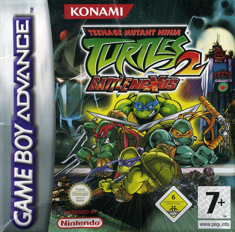 Teenage Mutant Ninja Turtles 2 Battle Nexus box art for GameBoy Advance